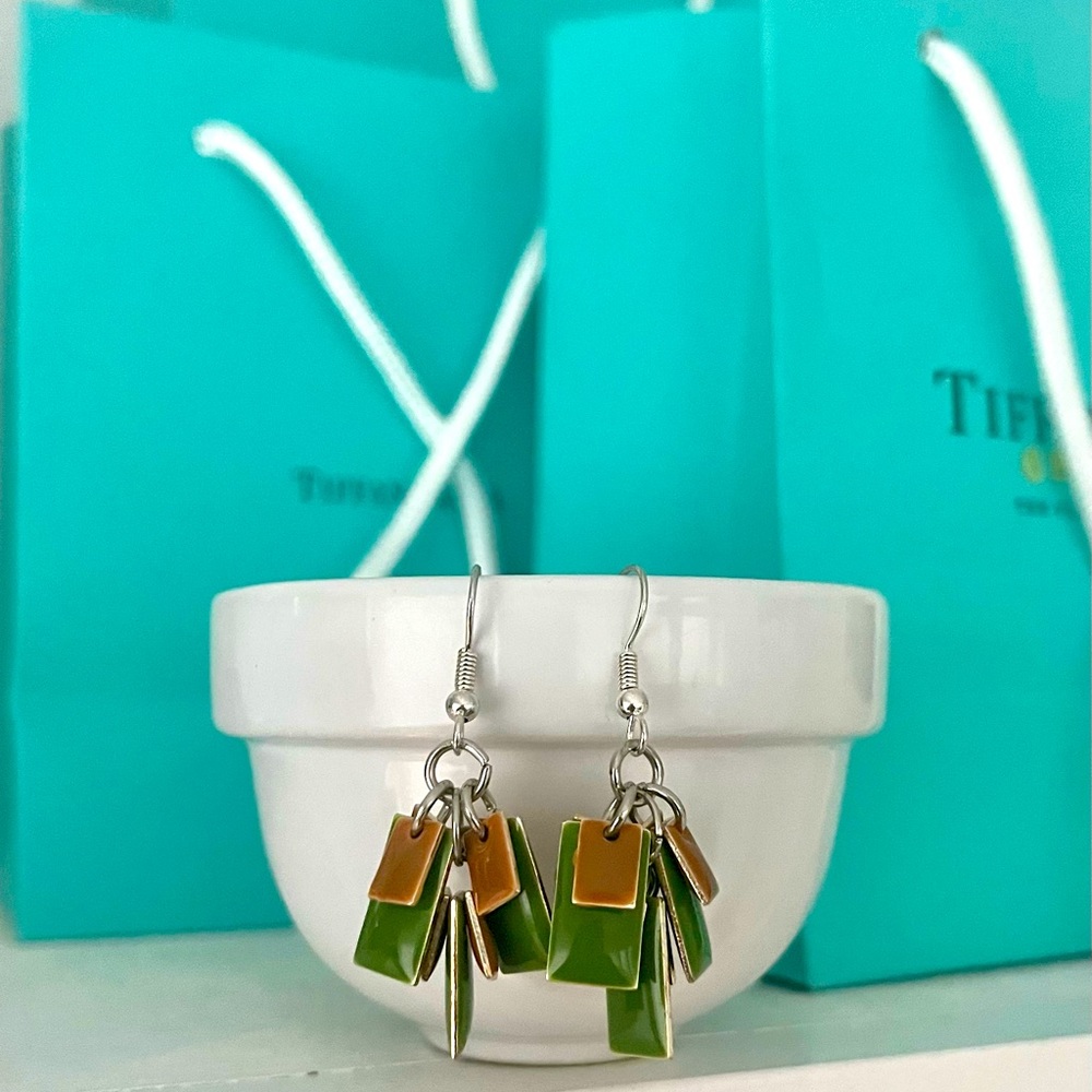 Handcrafted Earthy Resin Earrings